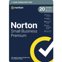 Norton Small Business Premium  Antivirus Software  20 Devices  1-year Subscription  Includes 500GB of Cloud Storage  Dark Web Mo