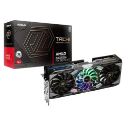 ASRock AMD Radeon RX 9070 XT Taichi 16GB OC GDDR6 Graphics Card  4096 Streams  3100MHz Boost Clock  Triple Fan  3x DisplayPorts 