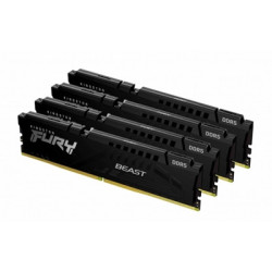 Kingston FURY Beast KF556C40BBK4-128 128GB (4x 32GB) DIMM System Memory  5600MHz  DDR5  CL40  Black  Intel XMP