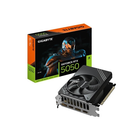 Gigabyte NVIDIA GeForce RTX 5050 D6 8GB GDDR6 Graphics Card  2560 CUDA Cores  2572 MHz Core Clock  Single Fan  2x DisplayPorts /