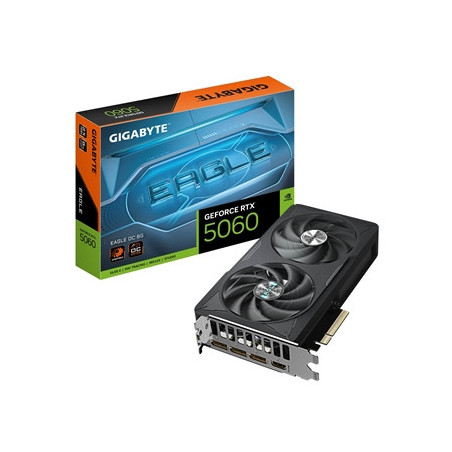 Gigabyte NVIDIA GeForce RTX 5060 EAGLE OC 8G GDDR7 Graphics Card  3840 CUDA Cores  2550 MHz Core Clock  Dual Fan  3x DisplayPort