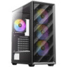 ANTEC AX85 ARGB Case  Black  Mid Tower  2 x USB 3.0  Tempered Glass Side WIndow Panel  Large Mesh Front Panel for Excellent Cool