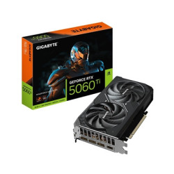 Gigabyte NVIDIA GeForce RTX 5060 Ti Windforce Max OC 8GB GDDR7 Graphics Card  4608 CUDA Cores  2587 MHz Core Clock  Dual Fan  3x