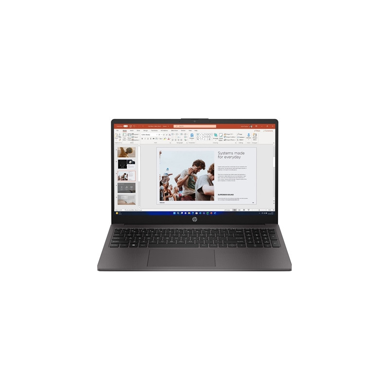 HP 255 G10 AK9U8AT ABU Laptop  15.6 Inch Full HD 1080p Screen  AMD Ryzen 5 7530U  8GB RAM  256GB SSD  Windows 11 Home