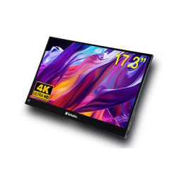 Verbatim (32239) Portable 17.3“ Touch Monitor 4K UHD ALU