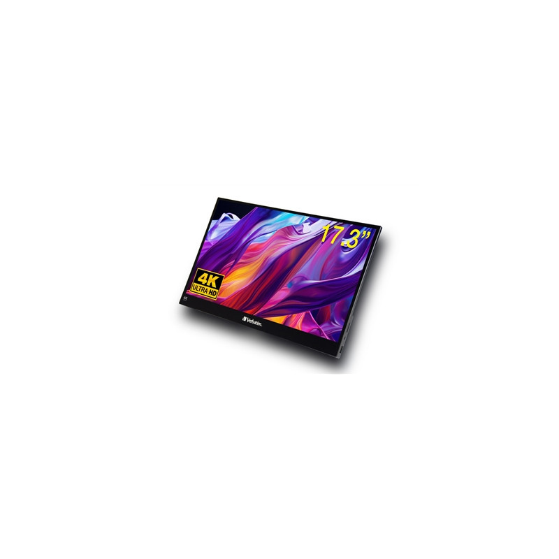 Verbatim (32239) Portable 17.3“ Touch Monitor 4K UHD ALU