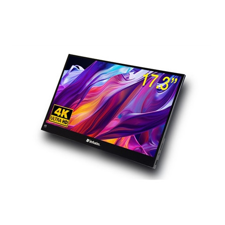 Verbatim (32239) Portable 17.3“ Touch Monitor 4K UHD ALU