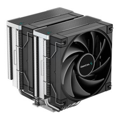 DeepCool AK620 Fan CPU Cooler  Universal Socket  Dual Powerful 120mm FDB PWM Black Fans  1850RPM  6 Heat Pipes  260W Heat Dissip
