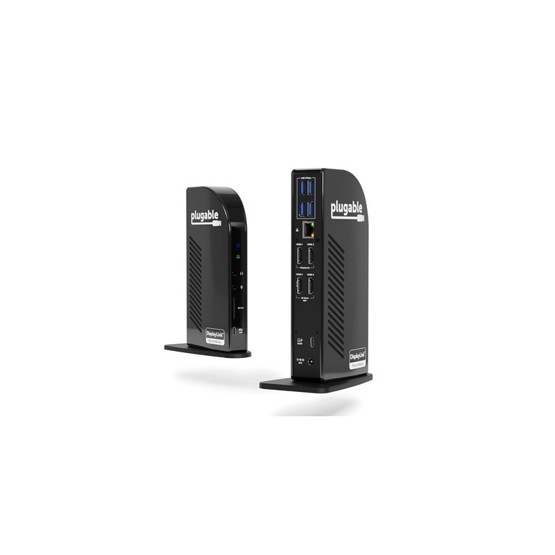 Plugable UD-3900C4 Quad Monitor 96W USB-C PD DisplayLink Certified Docking Station