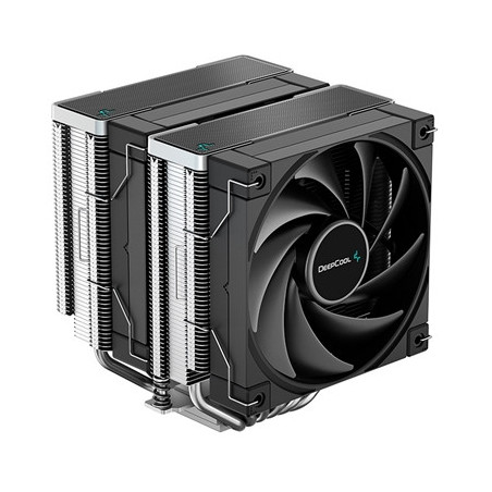 DeepCool AK620 Fan CPU Cooler  Universal Socket  Dual Powerful 120mm FDB PWM Black Fans  1850RPM  6 Heat Pipes  260W Heat Dissip