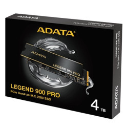 Adata Legend (SLEG-900P-4TCS) 900 PRO PCIe Gen4 x4 M.2 2280 Solid State Drive   R/W speed up to 7 400/6 500 MB/s  5-year limited