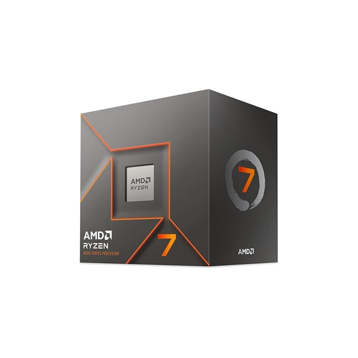 AMD Ryzen 7 8700F AM5 Processor 8 Core  16 Threads  4.1GHz up to 5GHz Boost  16MB Cache  65W AMD Wraith Stealth Cooler