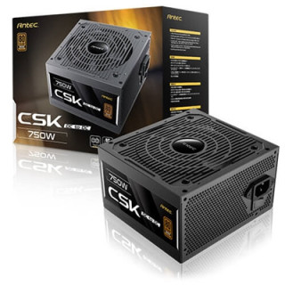 Antec CSK DC 750W PSU  80+ Bronze  Fully Wired  Antec's 5-year warranty