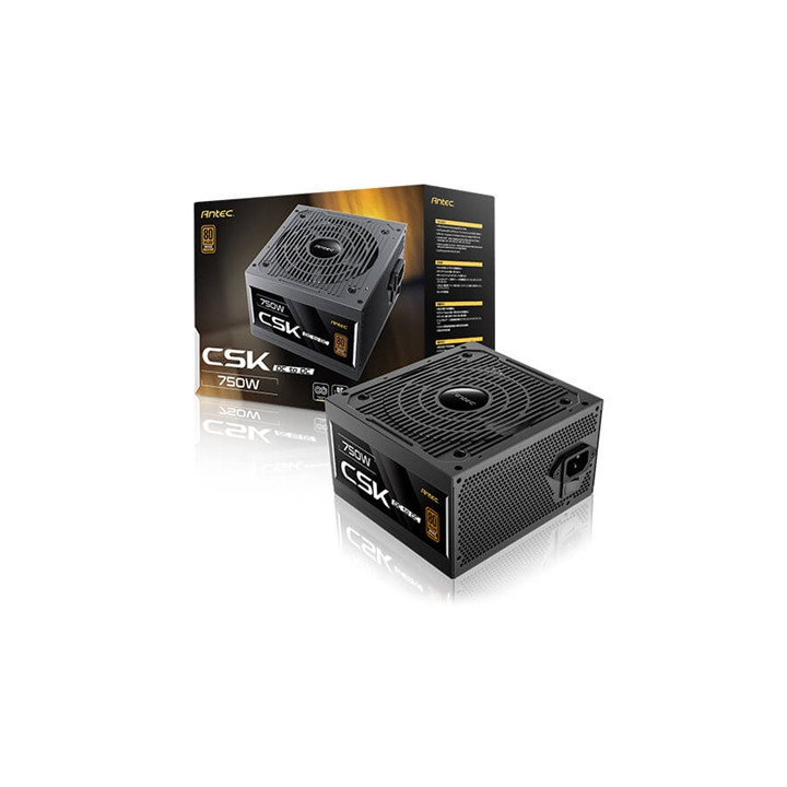 Antec CSK DC 750W PSU  80+ Bronze  Fully Wired  Antec's 5-year warranty