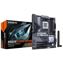 Gigabyte B650E EAGLE WIFI6E AMD AM5 Socket Motherboard  ATX  4x DDR5 Slots  3x M.2 Socket  Fitted I/O Shield  2.5GbE LAN  Wi-Fi 