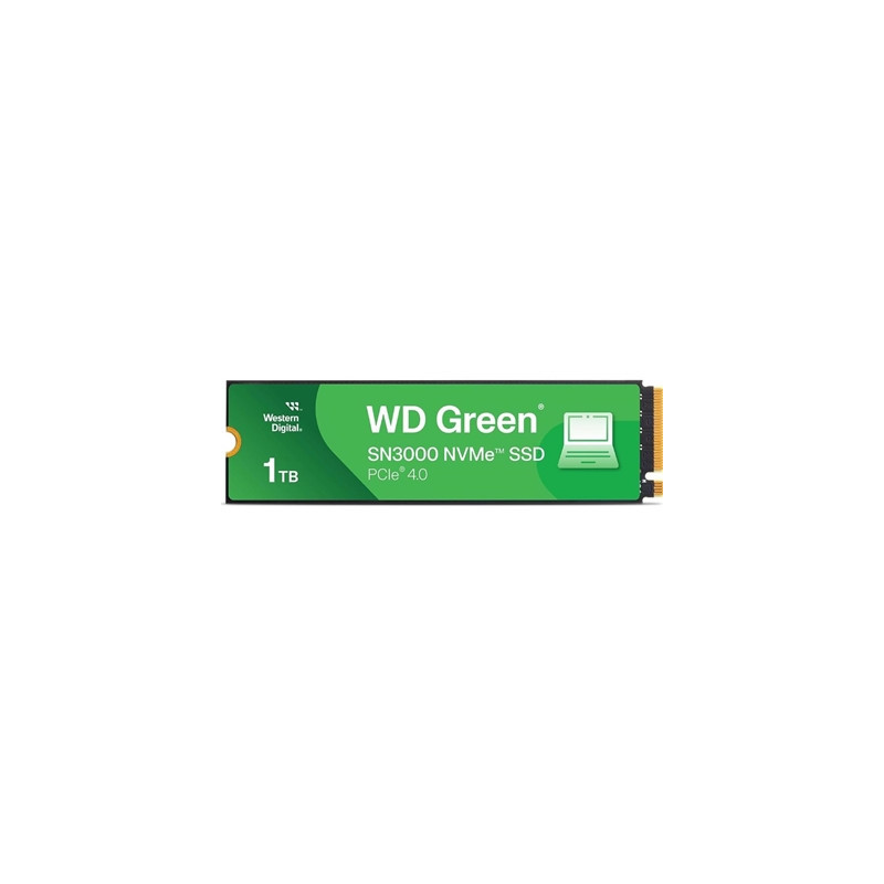 WD Green SN3000(WDS100T4G0E-00CPSO) 1TB NVMe SSD  M.2 Interface  PCIe Gen4  2280  Read 5000MB/s  Write 4200MB/s  3 Year Limited 