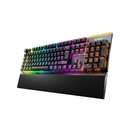 Be Quiet! Light Mount Silent Linear ARGB Mechanical Keyboard  3D Media Wheel  5 Macro Keys  silent keystrokes  hot-swappable 5-p