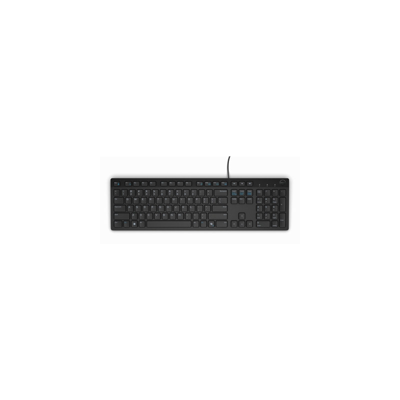 Dell KB216 Wired Multimedia Keyboard  Full-Size Keyboard  USB Plug-and-Play  Compatible with PC and Laptop  QWERTY  UK English L