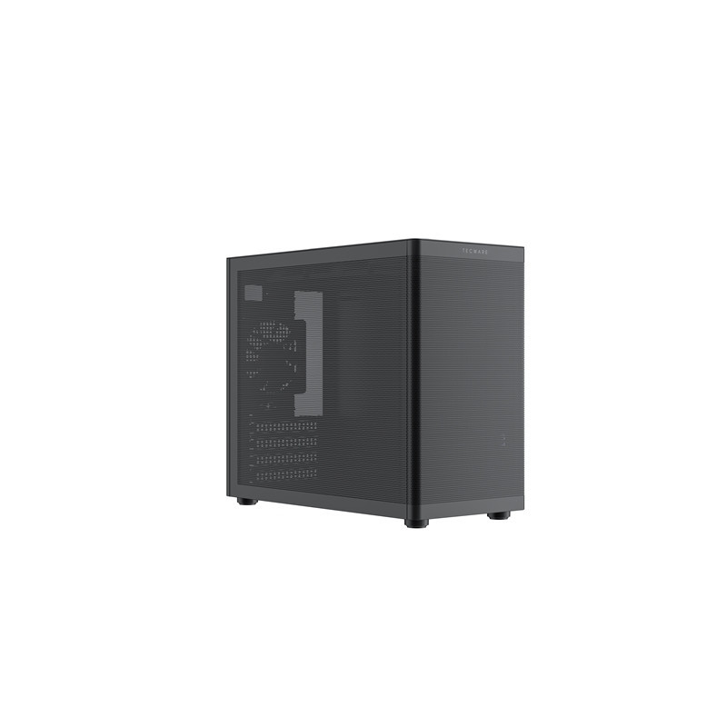 TecWare Fusion 3 mATX Compact PC Case  High Airflow SFF Chassis  3 Fans Included  Top-Mount ATX/SFX PSU Support  USB-C  Supports