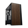 TecWare Timber ATX PC Case  High Airflow Mid Tower with Wood Front Panel  4 Pre-Installed 120mm Fans  Tool-Free Dual Glass Panel