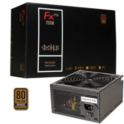CRONUS 700ATV FX PRO 700W PSU  140mm Silent Cooling Fan  80 PLUS Bronze  Non Modular  Flat Black Cables  Supreme Performance