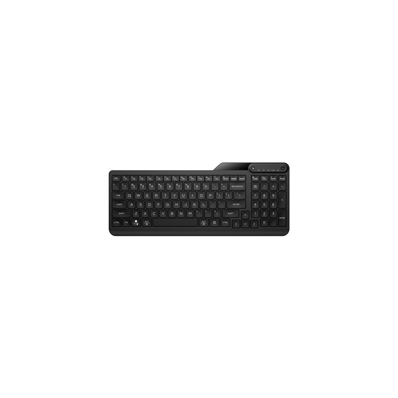 HP 475 Dual-Mode Wireless Keyboard  Bluetooth or 2.4Ghz Wireless  Pair up to 3 Devices  12 Progammable Keys  Qwerty UK English L