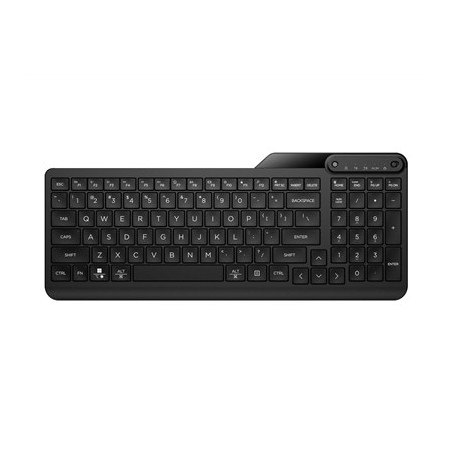 HP 475 Dual-Mode Wireless Keyboard  Bluetooth or 2.4Ghz Wireless  Pair up to 3 Devices  12 Progammable Keys  Qwerty UK English L