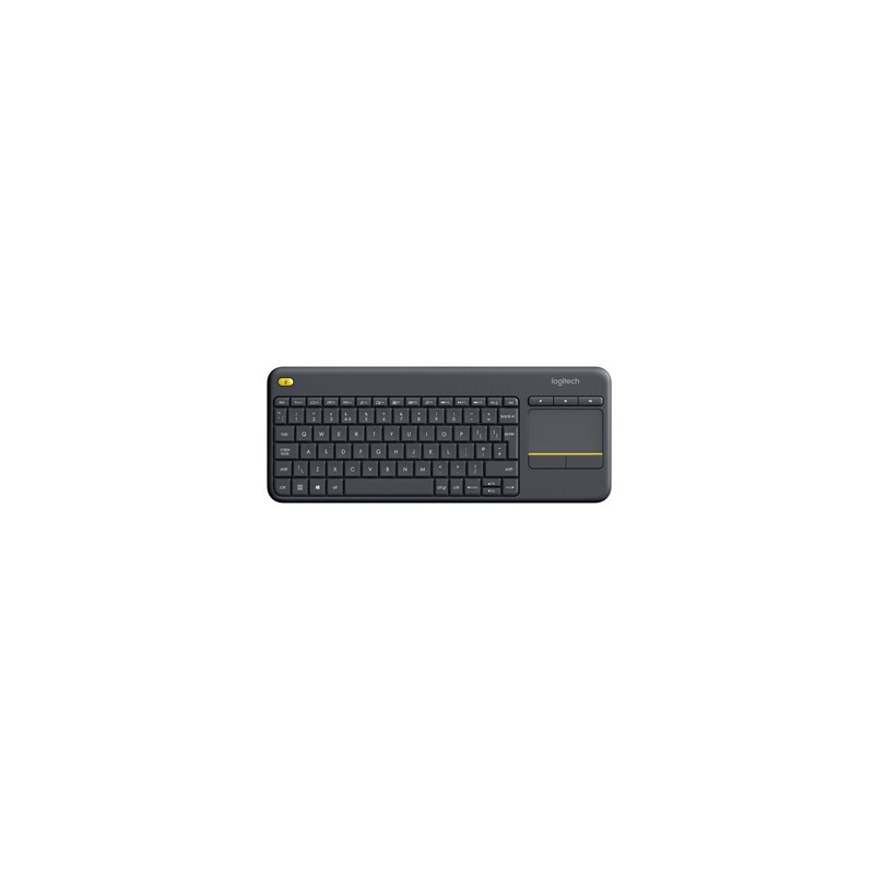 Logitech K400 Plus Wireless Touch TV Keyboard With Easy Media Control and Built-in Touchpad  HTPC Keyboard for PC-connected TV  