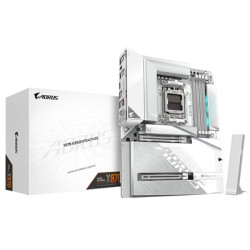 Gigabyte X870 AORUS STEALTH ICE AMD AM5 Socket Motherboard  ATX  4x DDR5 Slots  4x M.2 Socket  5GbE LAN  Wi-Fi 7  1x HDMI Port /