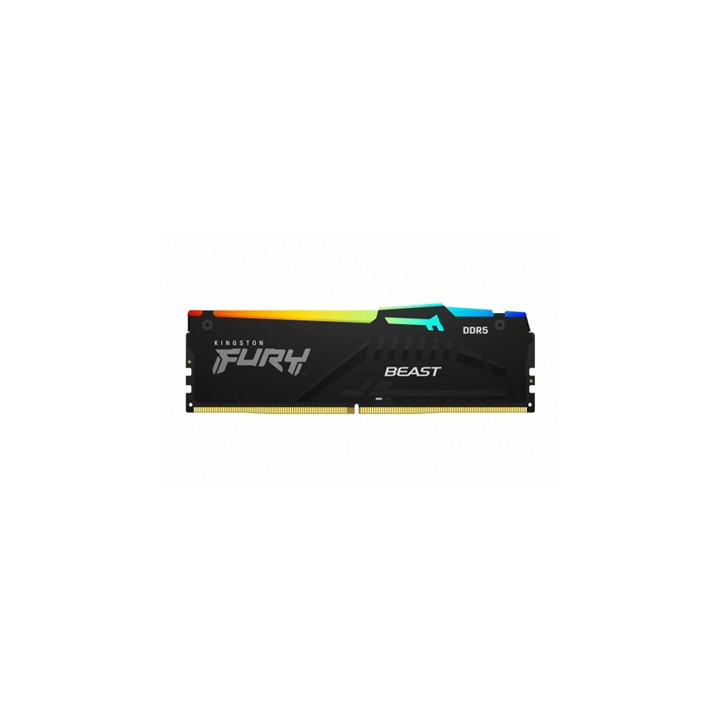 Kingston FURY Beast KF552C40BB2A-32 32GB (1x 32GB) U-DIMM System Memory  5200MHz  DDR5  CL40  Black  RGB  Intel XMP