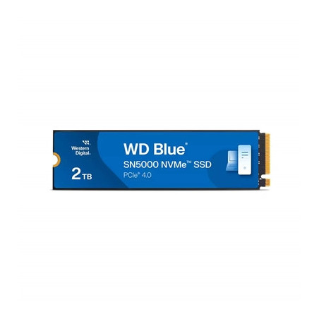 WD Blue SN5000 (WDS200T4B0E-00CNZ0) 2TB NVMe SSD  M.2 Interface  PCIe Gen4  2280  Read 5150MB/s  Write 4850MB/s  5 Year Warranty