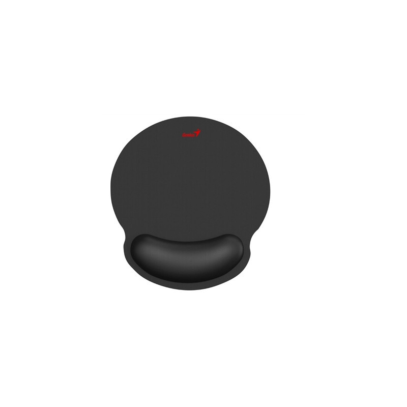 Genius G-WMP100 Ergonomic Mouse Pad with Wrist Rest for Support and Comfort with Anti-Slip Rubber Base  Black