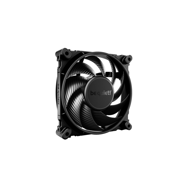 be quiet! Silent Wings 4 Black Fan  120mm  1600RPM  3-Pin Fan Connector  Black Frame  Black Blades  Optimized Fan Blades for Hig