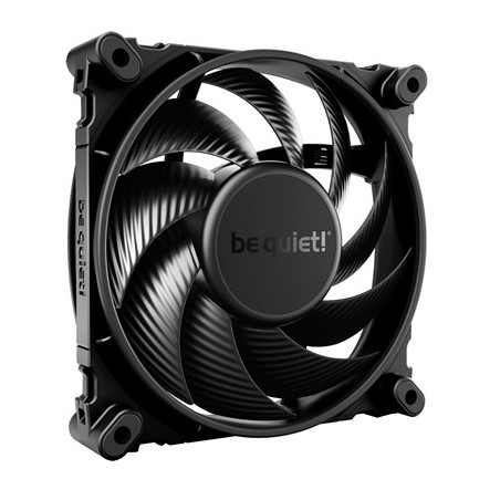 be quiet! Silent Wings 4 Black Fan  120mm  1600RPM  3-Pin Fan Connector  Black Frame  Black Blades  Optimized Fan Blades for Hig