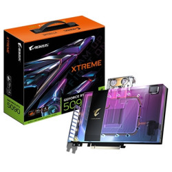 Gigabyte NVIDIA GeForce RTX 5090 AORUS XTREME WATERFORCE WB 32G Graphics Card  32GB GDDR7  21760 CUDA Cores  2655 MHz Core Clock