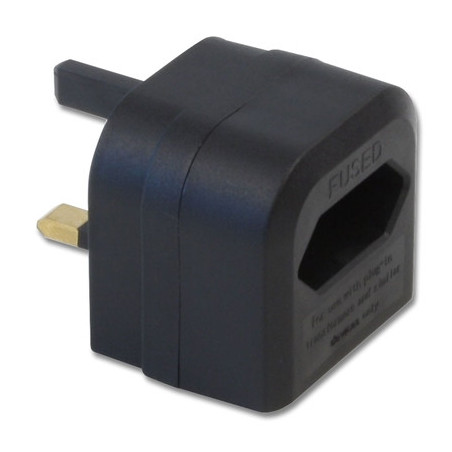 Lindy Euro Transformer to UK Adapter Plug  Black