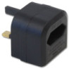 Lindy Euro Transformer to UK Adapter Plug  Black