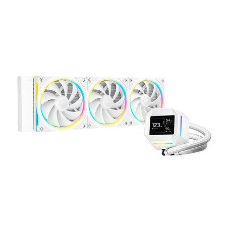 DeepCool LM360 Liquid CPU Cooler with 2.4“ IPS Display  360mm AIO  Triple 120mm ARGB Fans  Anti-Leak Technology  PWM Pump  Intel