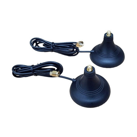 DrayTek ANT-BAS4G Magnetic Bases & 1M Extension Cable for 4G Antennas (Pair)
