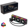 CiT Pro Glacier 360mm Black ARGB Watercooler with Temperature Display - High-Performance AIO CPU Cooling with Infinity PWM Fans 