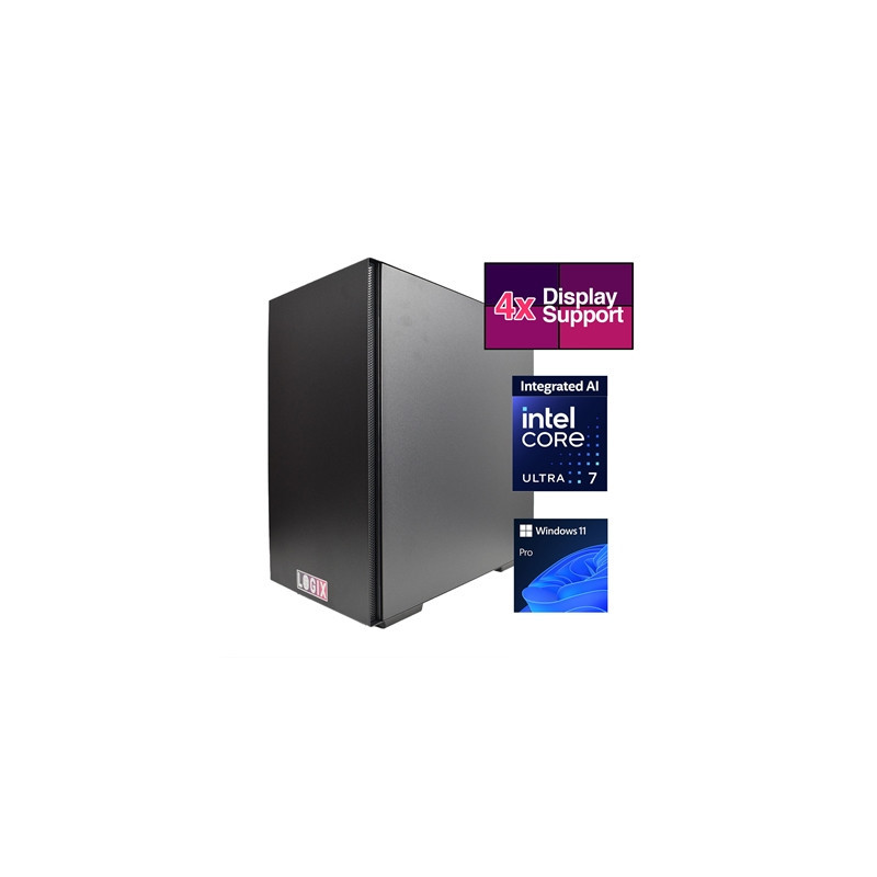 LOGIX Intel Core Ultra 7 AI Powered 20 Core  3.90GHz (5.50GHz Boost) NPU with 13 TOPS  32GB Kingston DDR5 Memory  1TB Kingston N