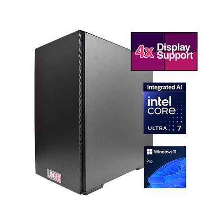 LOGIX Intel Core Ultra 7 AI Powered 20 Core  3.90GHz (5.50GHz Boost) NPU with 13 TOPS  32GB Kingston DDR5 Memory  1TB Kingston N
