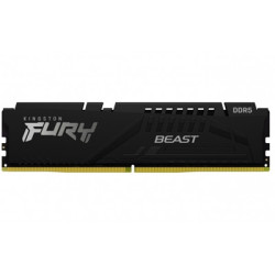 Kingston FURY Beast KF552C40BB-16 Gaming System Memory  DDR5  5200MHz  1 x 16Gb  Black Heatsink  288 Pin  1.25v  CL40