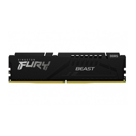 Kingston FURY Beast KF552C40BB-16 Gaming System Memory  DDR5  5200MHz  1 x 16Gb  Black Heatsink  288 Pin  1.25v  CL40