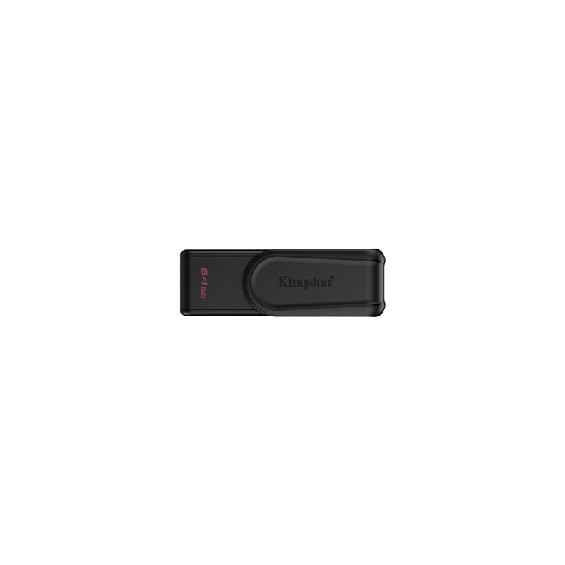 Kingston DataTraveler Exodia S DTXS/64GB USB Flash Drive  64GB  USB 3.2   Black  Swivel Cap Design