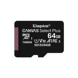 Kingston Canvas Select Plus SDCS2/64GBSP 64GB Micro SD UHS-I (U1) Flash Card  NO Adapter