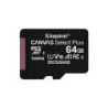 Kingston Canvas Select Plus SDCS2/64GBSP 64GB Micro SD UHS-I (U1) Flash Card  NO Adapter