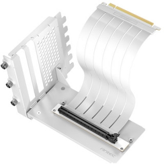 Antec RTX50 PCIe 5.0 Riser Cable with 90-Degree Bracket Mount  White  for Vertical Graphics Card Mounting