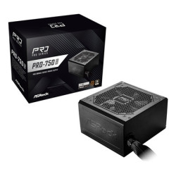 ASRock PRO-750B 750W ATX Power Supply Unit  80 Plus Bronze Certified  120mm Silent Cooling Fan  High Efficiency PSU