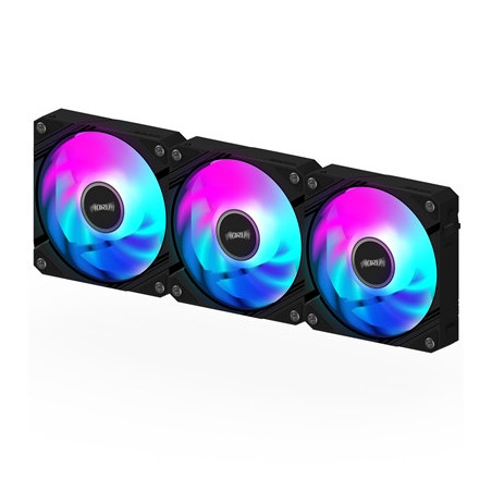 Gigabyte AORUS EZ Chain Fan 120 Ice 120mm ARGB Fans with Easy Daisy-Chain Setup 3-Pack Black